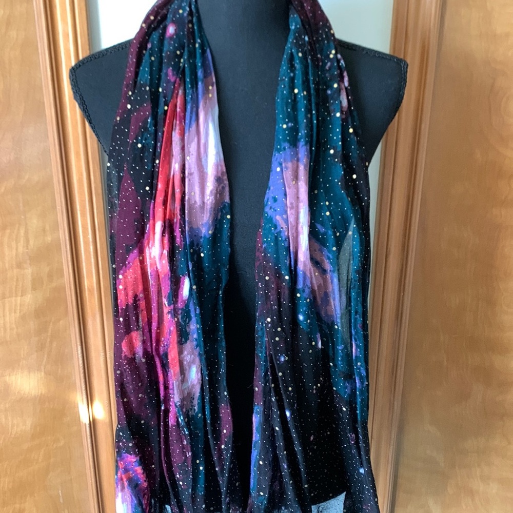 Cosmic Scarf with Gold Specks